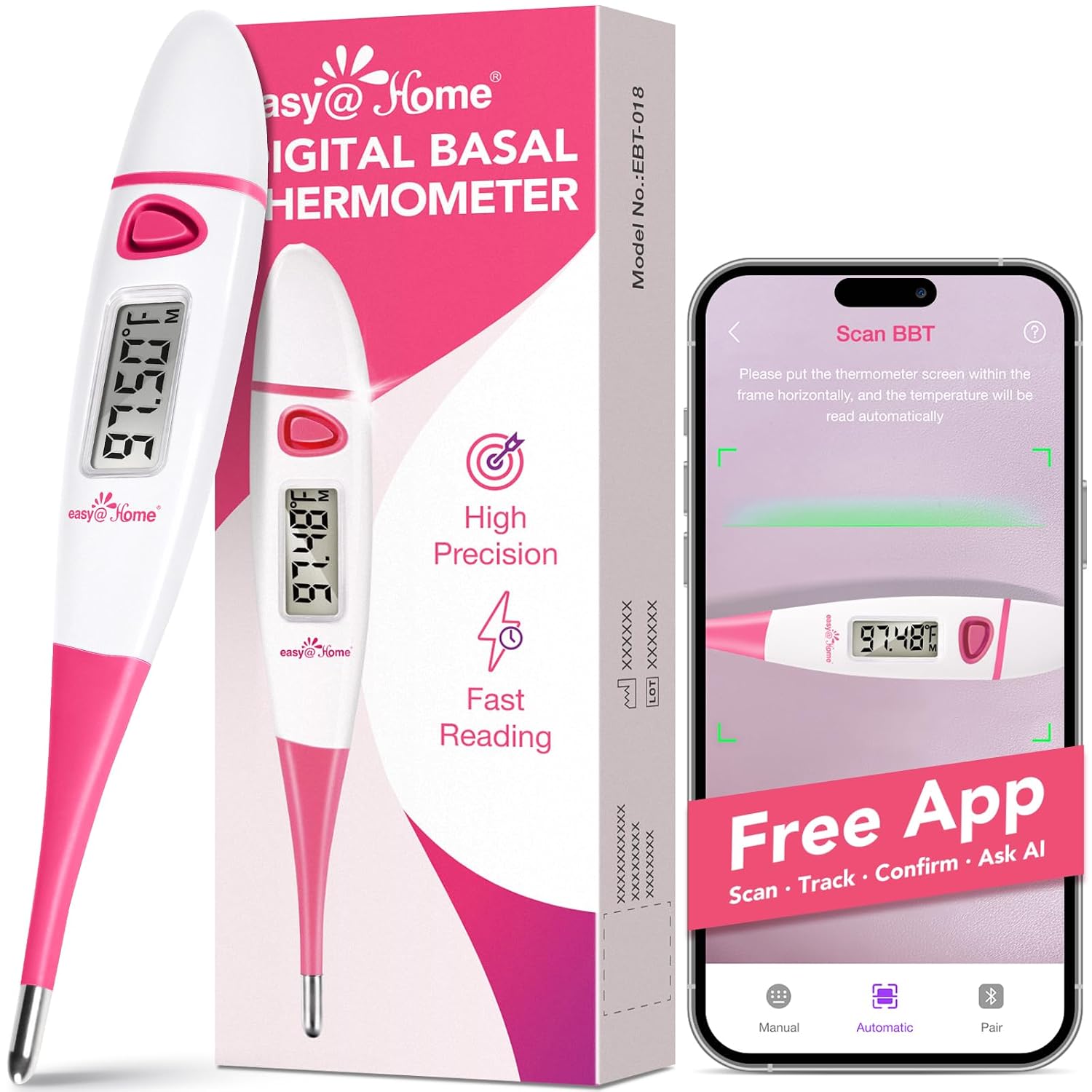 easy@Home Digital Basal Body Thermo...