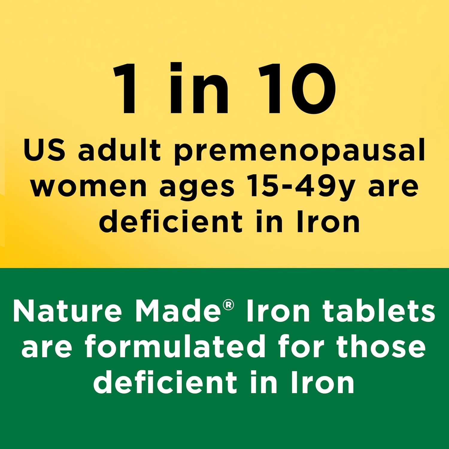 Nature Made Iron 65 mg (325 mg Ferrous Sulfate) Tablets, 180 Tablets | Iron Supplements for Men and Women with an Iron Deficiency, Dietary Supplement for Red Blood Cell Support, 180 Day Supply - Image 3