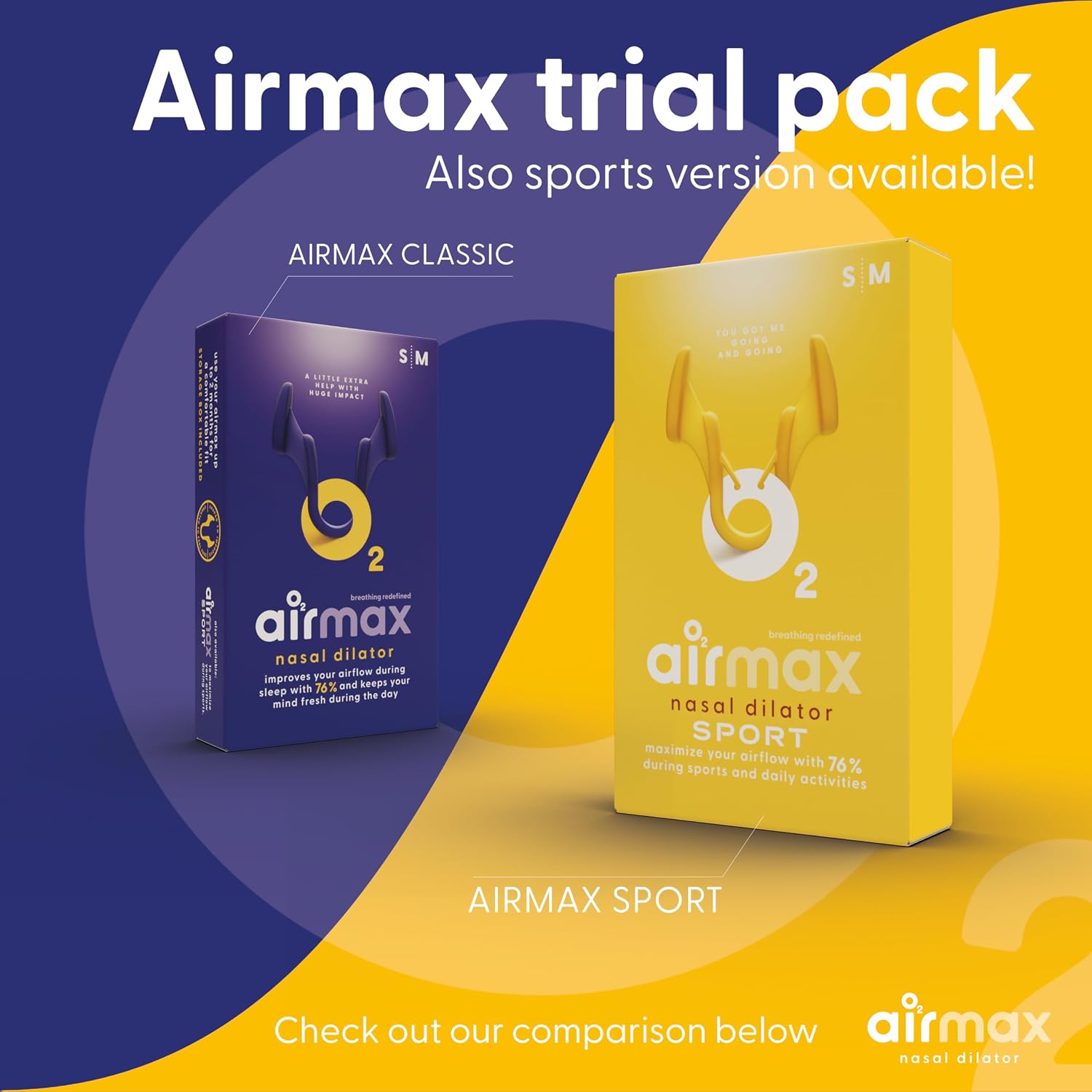 Air Max Nasal Dilators Trial Pack - Anti Snoring Devices - 76% More Airflow for Better Breathing & Against Nasal Congestion - Guaranteed Fit (1x Small & 1x Medium) - Reusable - Image 9
