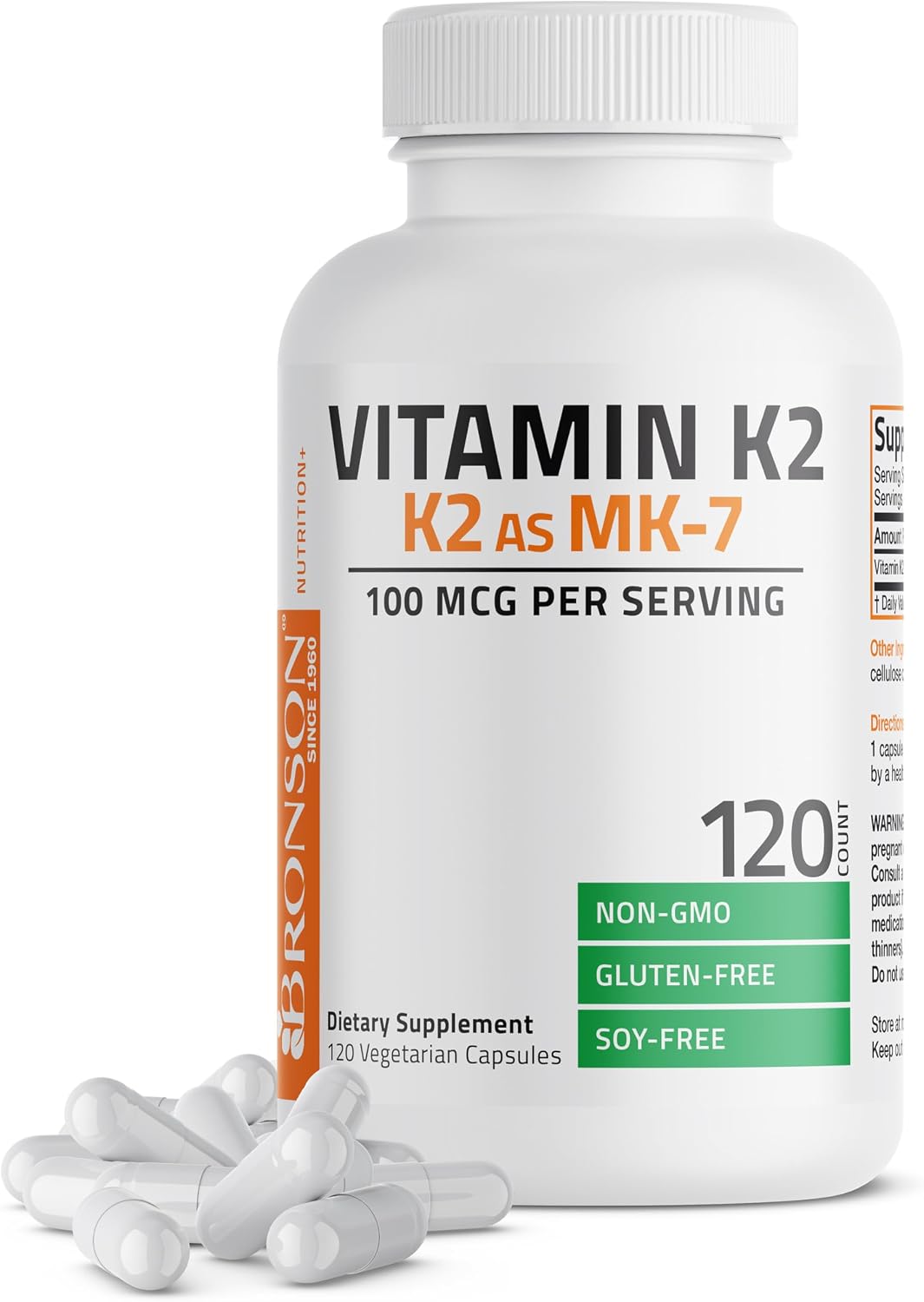 Bronson Vitamin K2 as MK-7 Menaquin...