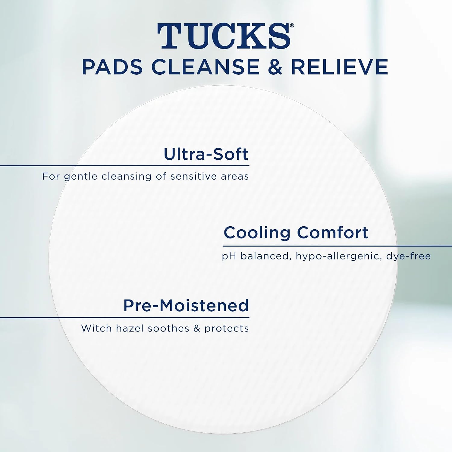 TUCKS Medicated Cooling Pads, 100 Count – Hemorrhoid Pads with Witch Hazel, Cleanses Sensitive Areas, Protects from Irritation, Hemorrhoid Treatment, Medicated Pads Used by Hospitals - Image 8