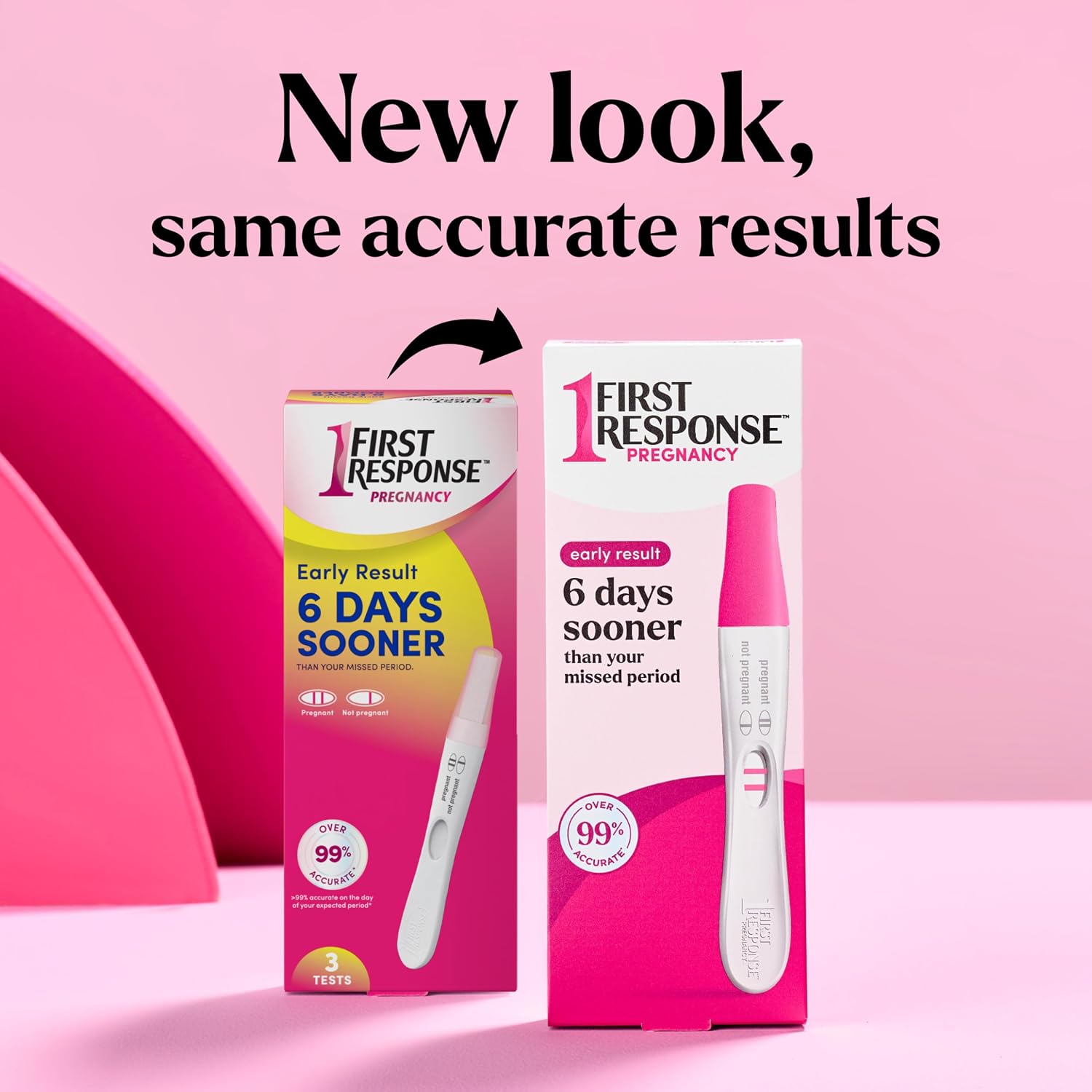 First Response Early Result Pregnancy Test, 3 Pack (Packaging & Test Design May Vary) | Test Before Missed Period*, Over 99% Accurate*, Detects Pregnancy Hormone, Results In 3 Minutes - Image 2