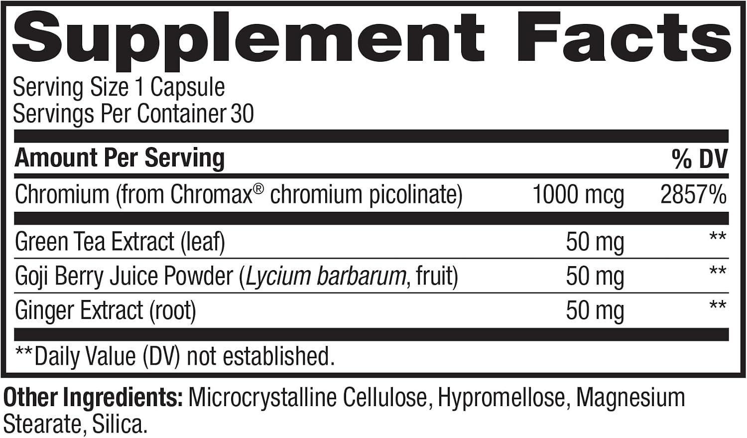 OLLY Combat Cravings, Metabolism & Energy Support Supplement,1000 mcg Chromium, Green Tea, Goji Berry, Ginger - 30 Count - Image 6
