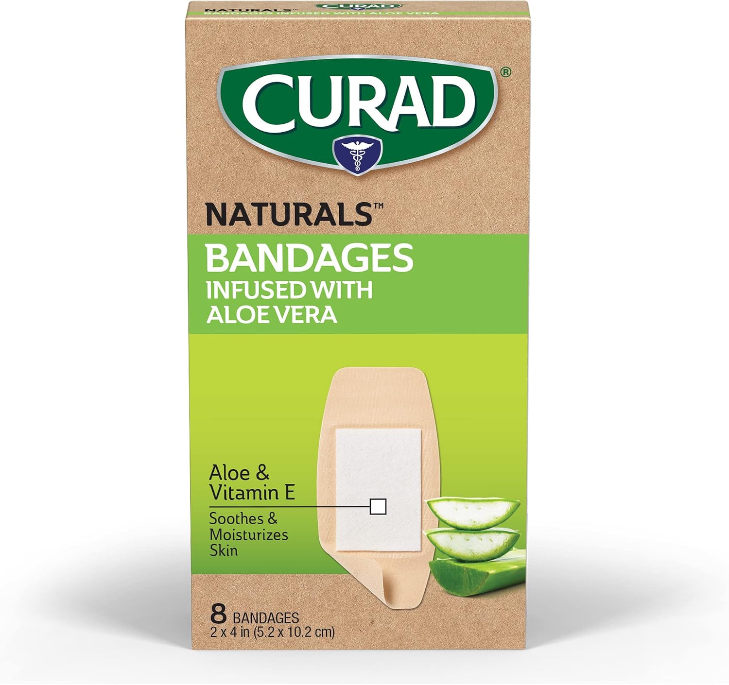 CURAD Naturals Aloe Vera & Vit...