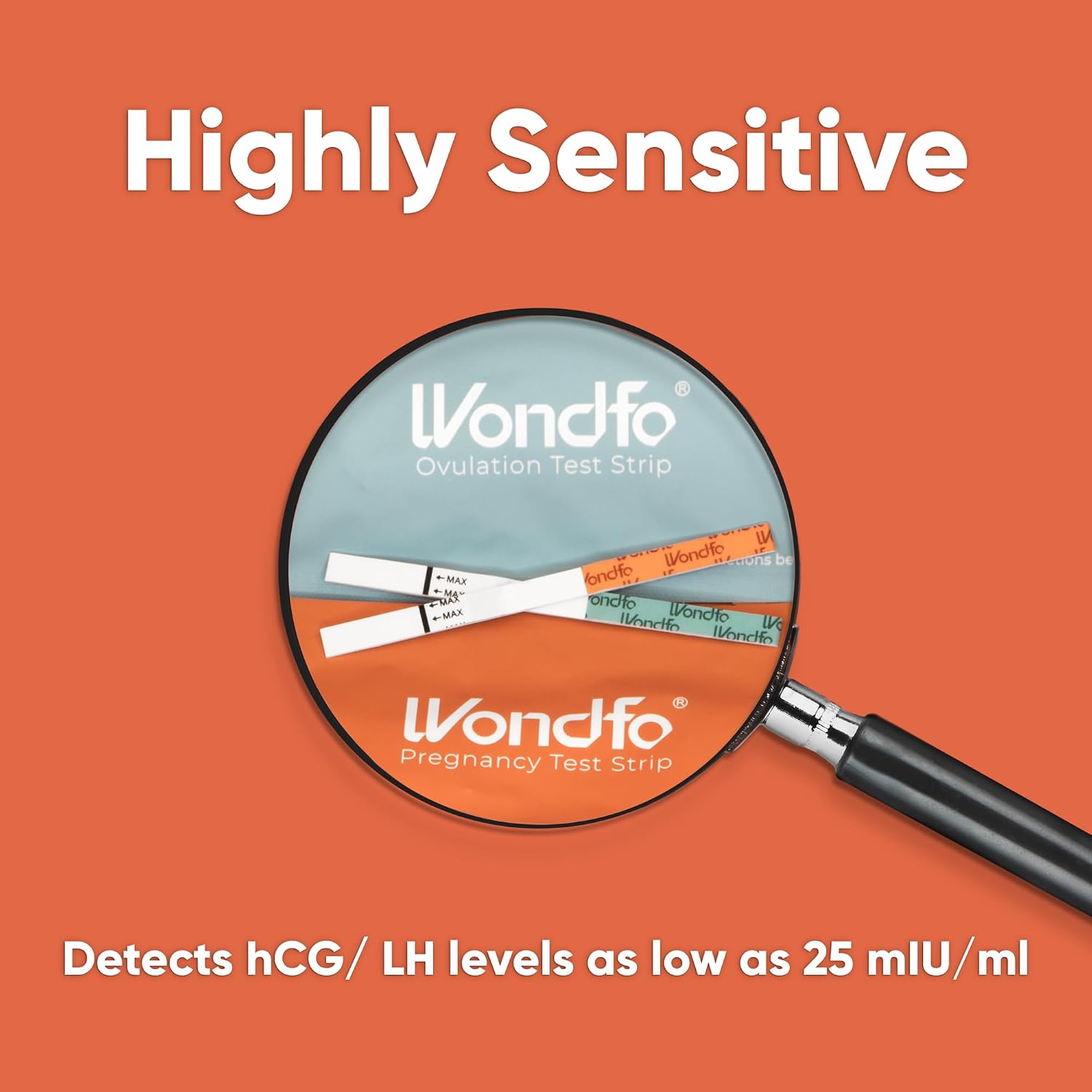 Wondfo 50 Ovulation Test Strips and 20 Pregnancy Test Strips Kit | Rapid Test Detection for Home Self-Checking (50 LH + 20 HCG)-Expirs in Dec 2026 - Image 5
