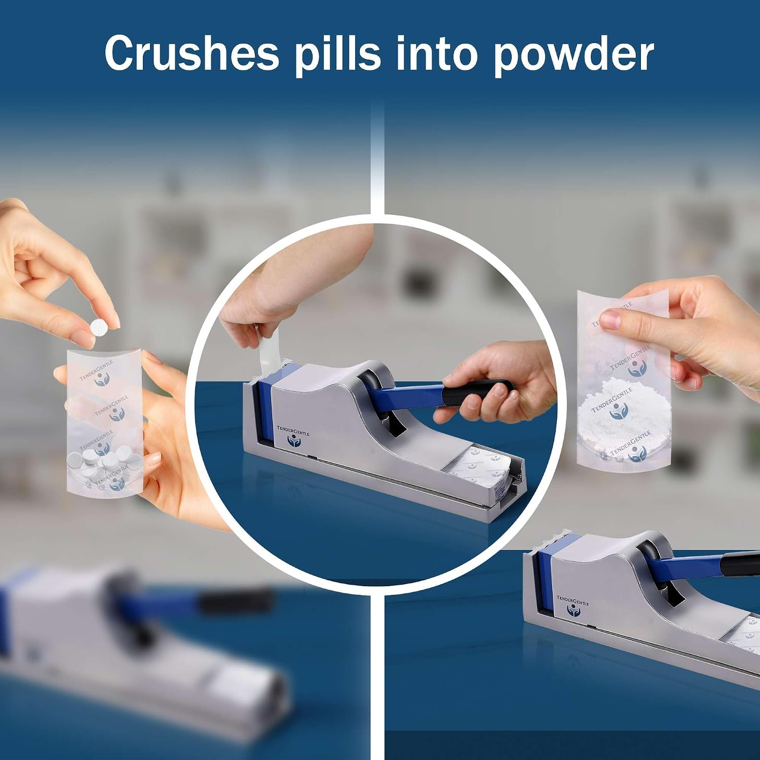 Hospital Grade Pill Crusher - 1 Pill Crusher Grinder for Fine Powder - for Home, Hospitals, and Nursing Homes (Pouches Not Included) - Image 3