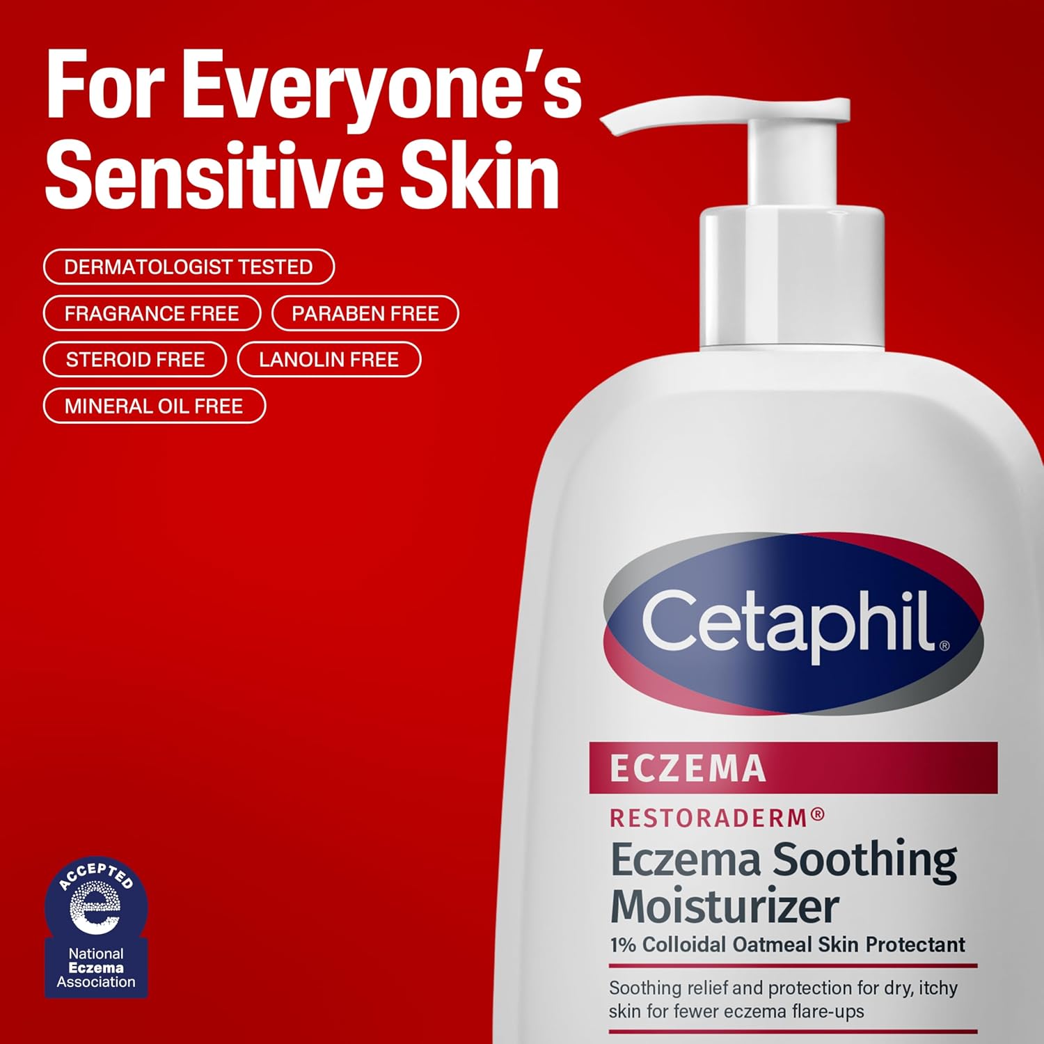 Cetaphil Restoraderm Eczema Moisturizer Colloidal Oatmeal Lotion 16 oz | Steroid-free eczema relief, 48-hour hydration, 1% colloidal oatmeal, fewer flare-ups, doctor recommended, sensitive skin - Image 7