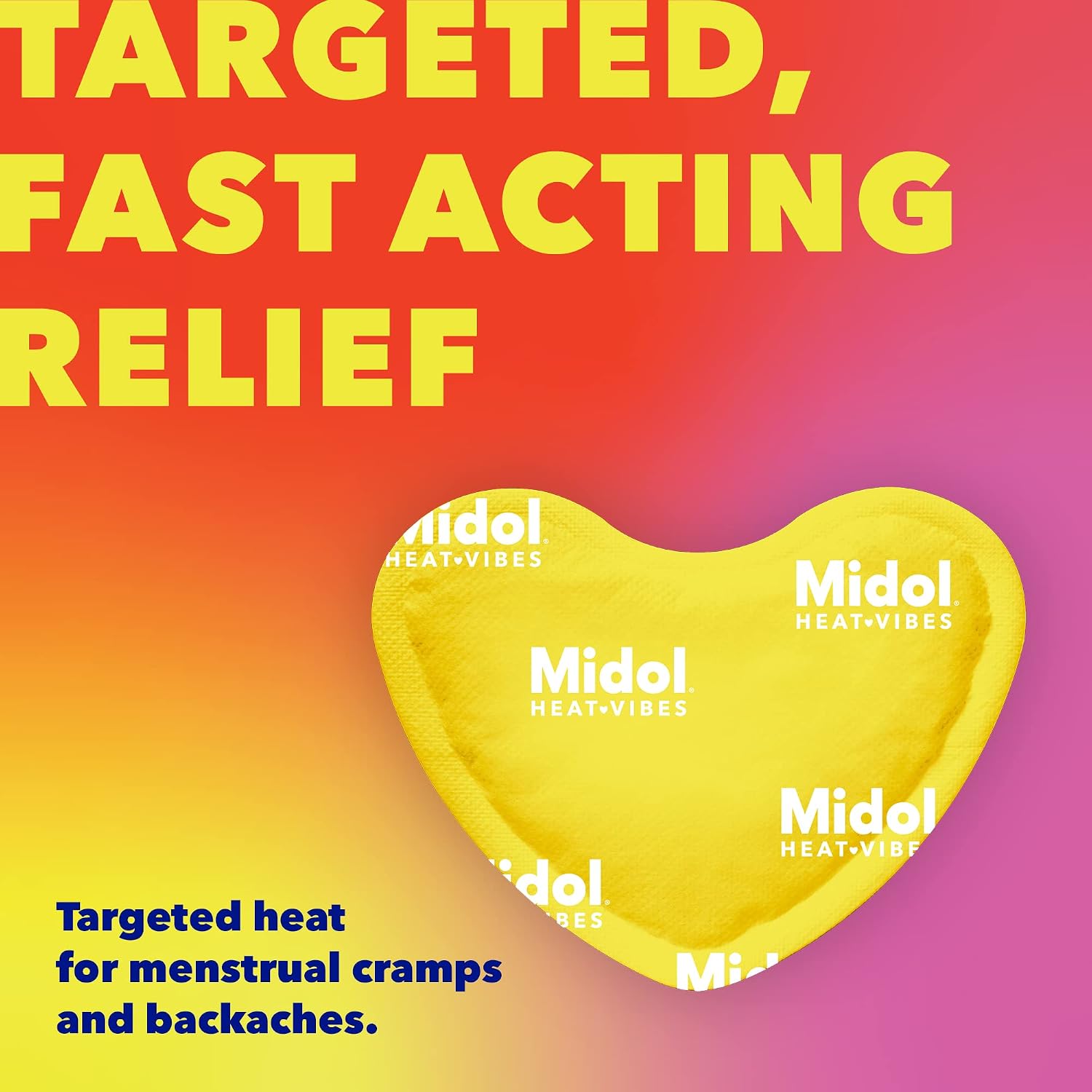 Midol Heat Vibes Menstrual Pain Relief Heat Patches - 6 Count Pack for Period Cramps and Backache - Image 4