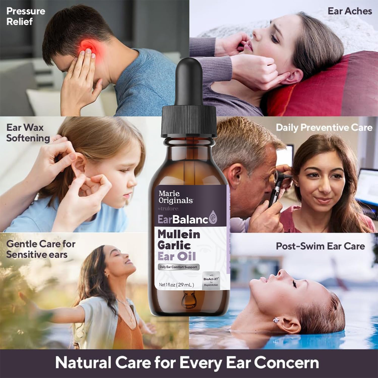 Marie Originals Mullein Garlic Ear Oil Drops, Natural Ear Oil, 2 Pack | Mullein ear oil and garlic ear oil with olive oil and calendula; natural ear oil drops support moisture and cleansing - Image 5