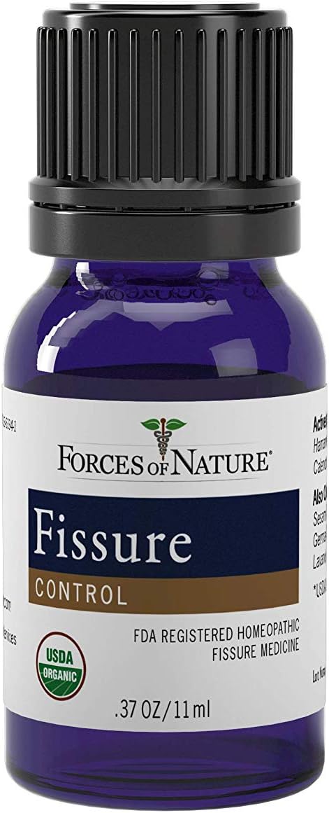 Forces of Nature Fissure Control, Organic Homeopathic Treatment with Witch Hazel for Anal Fissures, Hemorrhoid Related Irritation & Discomfort, Fast, Natural Topical Relief, 0.37 FL OZ - Image 3