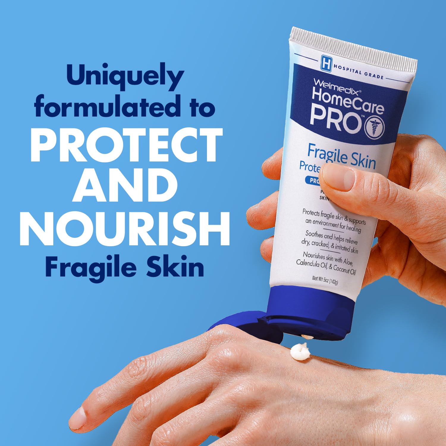 Welmedix Healing Ointment for Dry Skin - Skin Protection Barrier Cream | Hospital Grade Intensive Healing Ointment - Moisturizer for Very Dry, Cracked Skin - 5oz Tube - Image 4