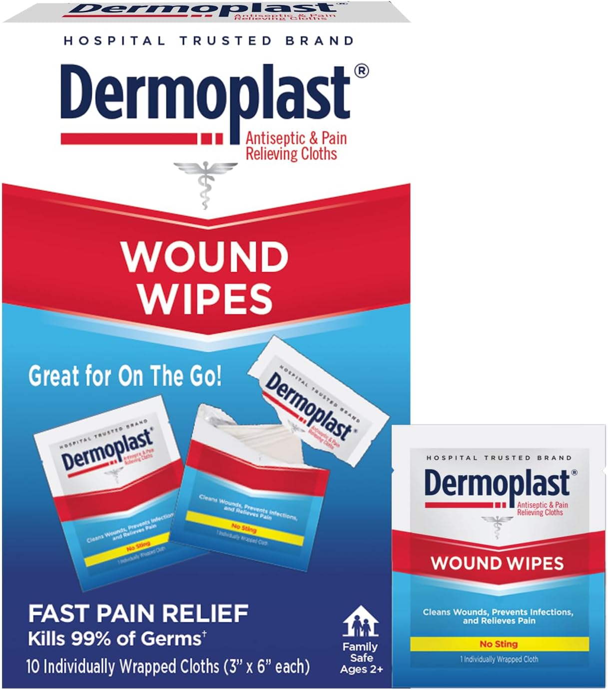 Dermoplast Wound Wipes, Antiseptic ...
