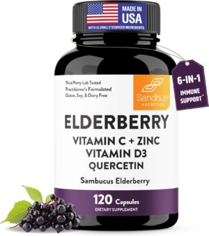 Elderberry Vitamin C and Zinc Capsu...