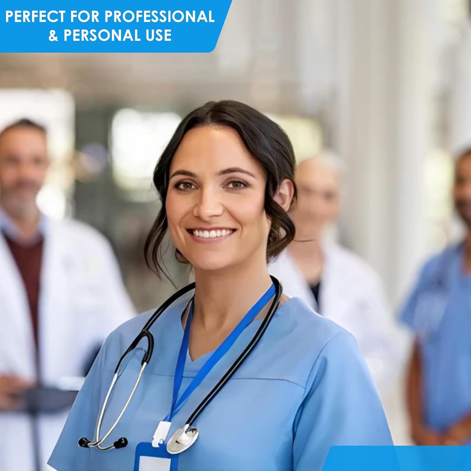 PrimaCare Medical DS-9197-BK Professional Classic Series Manual Adult Size Blood Pressure Kit, Emergency Bp kit with Stethoscope and Portable Leatherette Case, Nylon Cuff, Black - Image 8