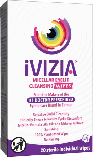 iVIZIA Eyelid Cleansing Wipes for S...