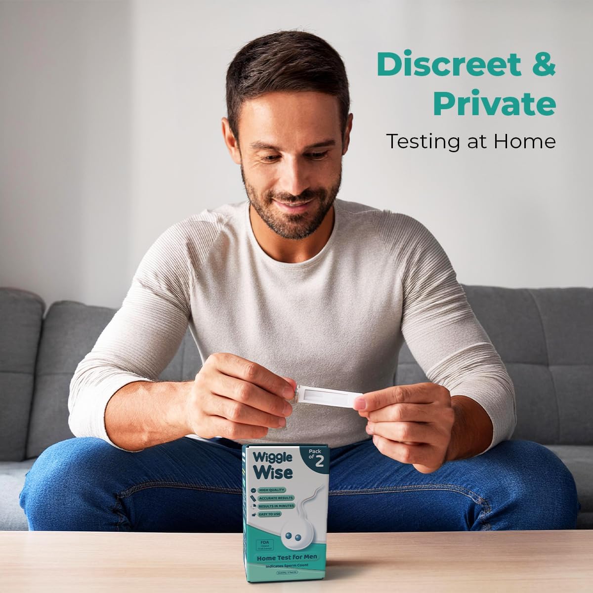 2-Pack Male Fertility Test - At-Home Sperm Count & Analysis Kit | Check Normal or Low Sperm Count, Fast, Private, Easy to use, Accurate At-Home Analysis, No Labs Visit - Image 6