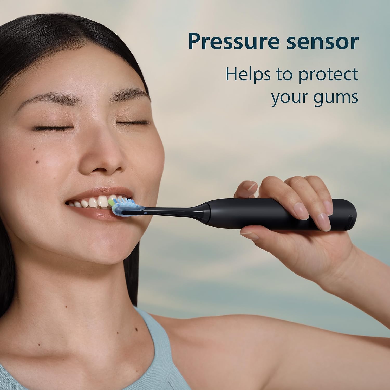 Philips Sonicare 5950 Rechargeable Electric Toothbrush, 2 Brush Head, Black | 1000% More Plaque Removal¹, Pressure Sensor, 6 Brush Settings, 21-Day Battery, Includes Travel Case, HX7131/03 - Image 5