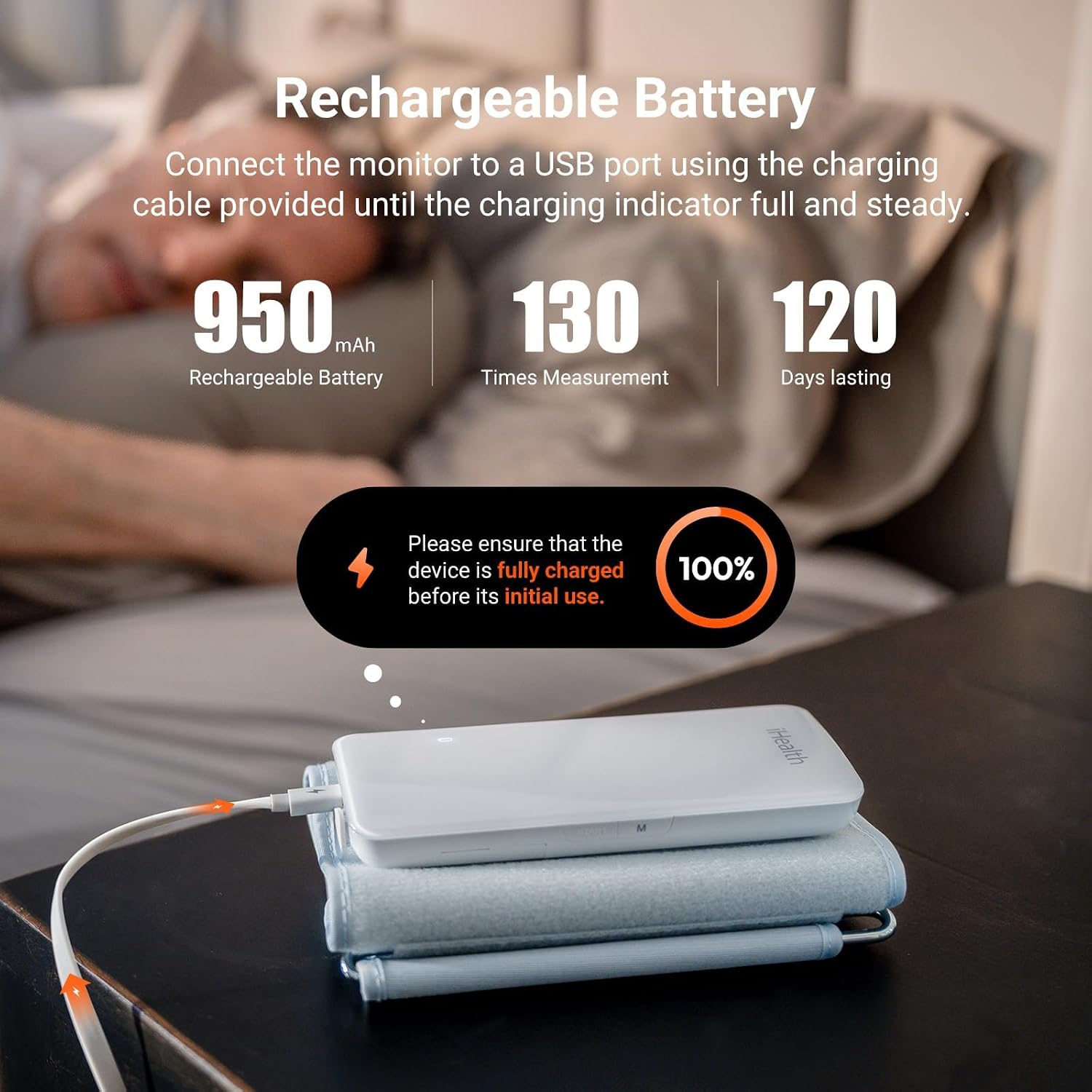 iHealth Neo Wireless Blood Pressure Monitor, Upper Arm BP Machine with App | Clinically Validated, Fast & Gentle Measurement, Ultra Thin Design, Rechargeable Battery, Data Management & Sharing - Image 4