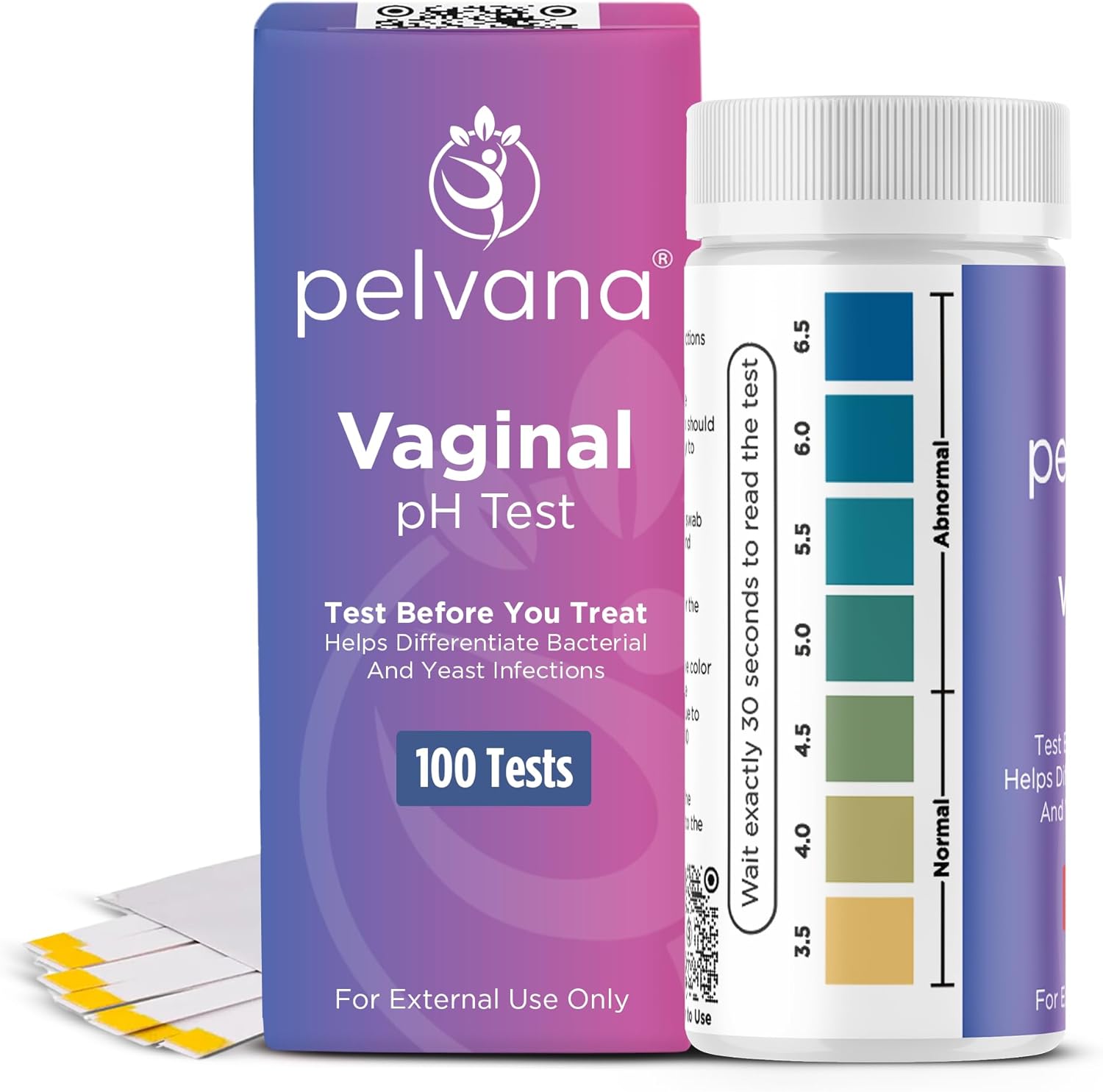 Pelvana Vaginal pH Test Strips (100...