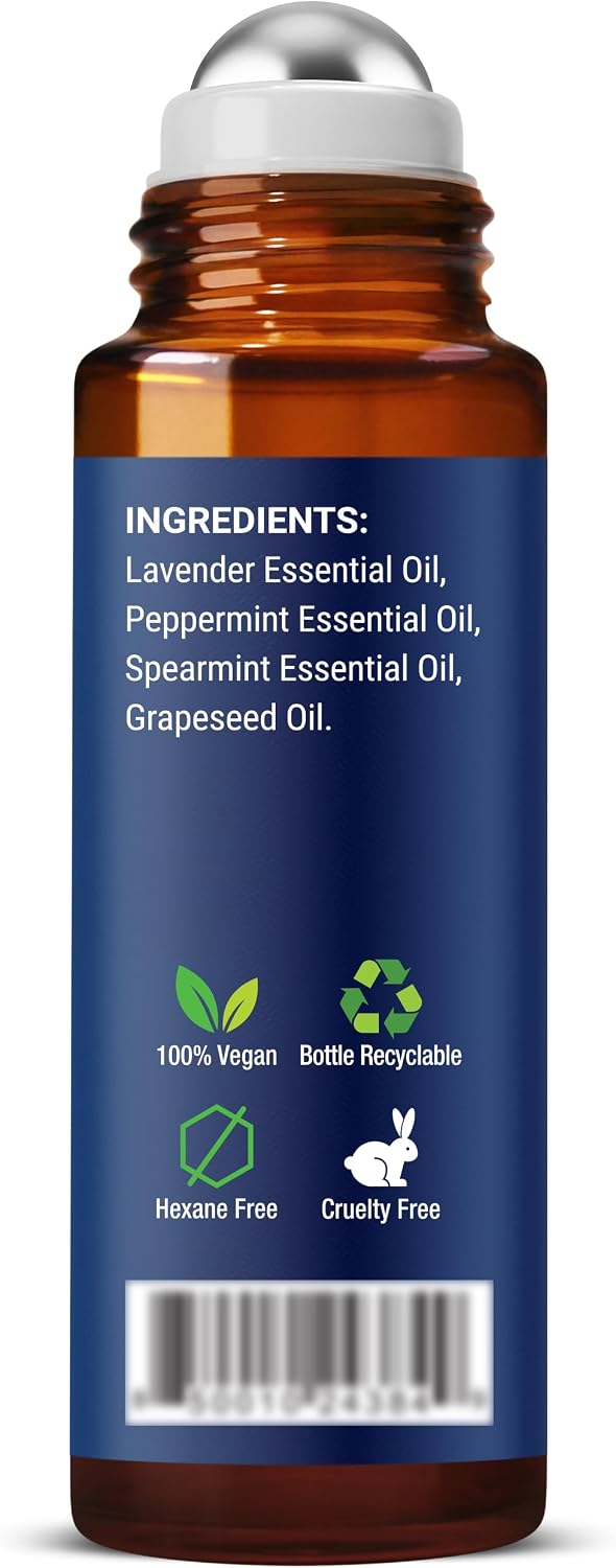 Head Calm Essential Oil Roll-On 10 ml for Migraine & Headache Relief | Soothing Essential Oil Roller Ball Blended with Pure & Natural Essential Oils - Nexon Botanics - Image 8