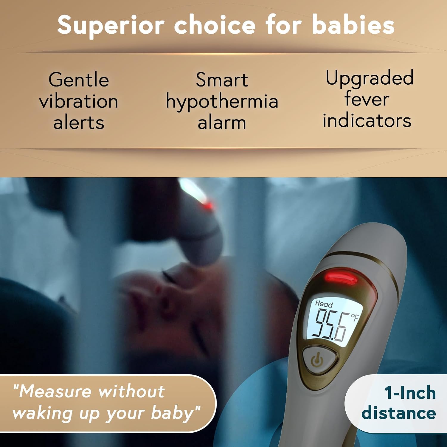 iProven Ear Thermometer with Non-Touch Forehead Function, Superior Accuracy | For Adults, Kids & Babies, Pro Series Premium Digital Thermometer, for Adults and All Ages - Image 6