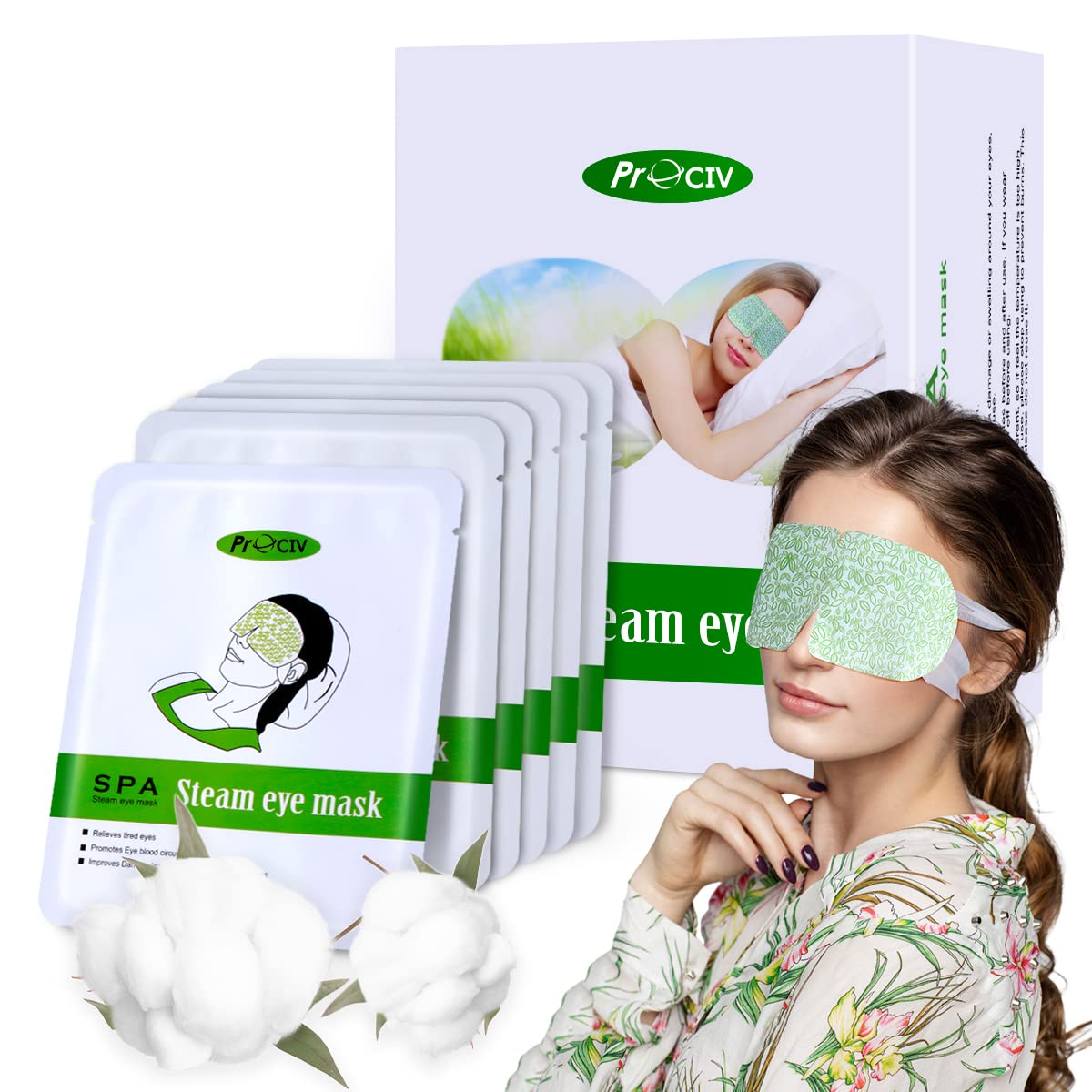 16 Packs Steam Eye Mask,Warm Eye Compress for Dry Eyes Sleep Mask,Hot Auto Heated Eye Masks Relaxing Items for Women Moist Heat for Eyes Soothing Eye Fatigue,Disposable EyeMask for SPA Essentials - Image 8