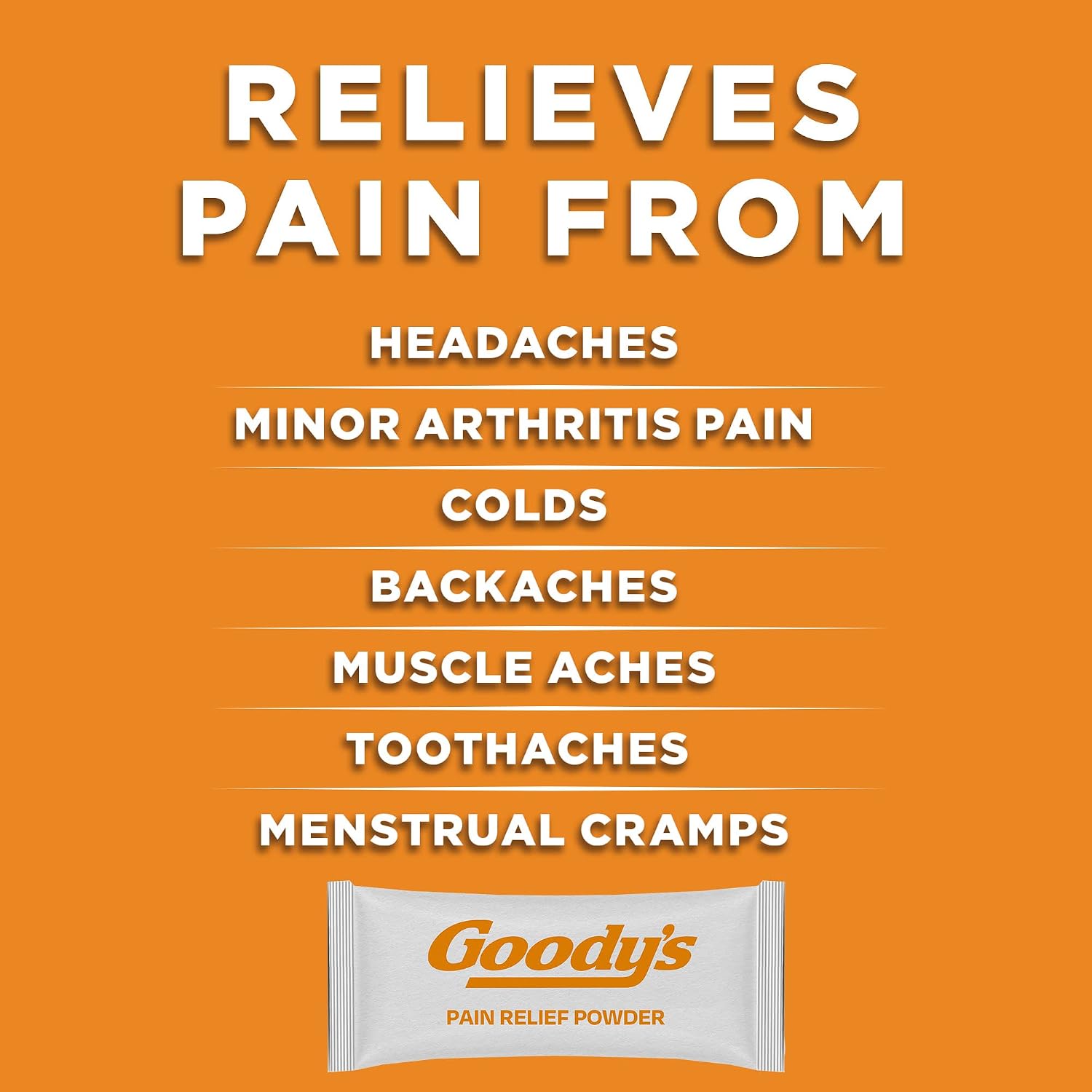 Goody's Triple Action Pain Relief, Cool Orange Powder, 24 Count, Pack of 2 | Goodys Headache Powder, With Acetaminophen, Aspirin & Caffeine, Fast & Effective Headache Relief for Adults, Dissolve Packs - Image 3