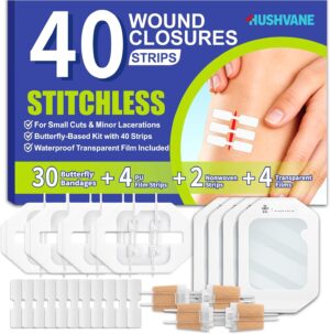 Wound Closure Strips for Skin, 40 P...