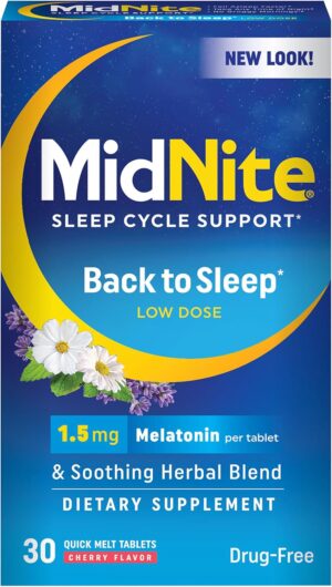 MidNite Back to Sleep Low Dose, 1.5...