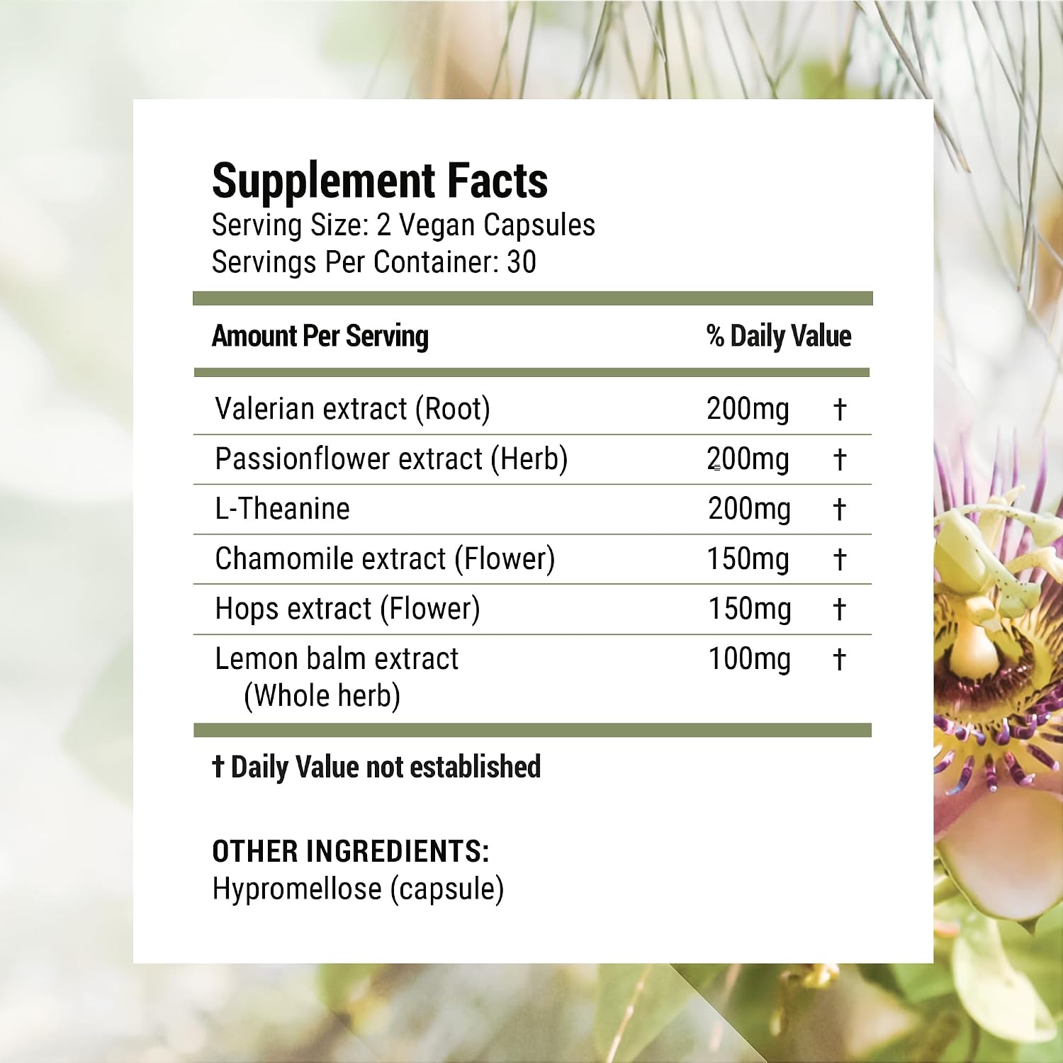 Nested Naturals Luna Melatonin-Free Sleep Supplement - Non-Habit Forming Herbal Sleep Supplement, Adult Bedtime Support, Help Sleeping w/Chamomile, Valerian, L-Theanine - 60 Vegan Capsules - Image 7