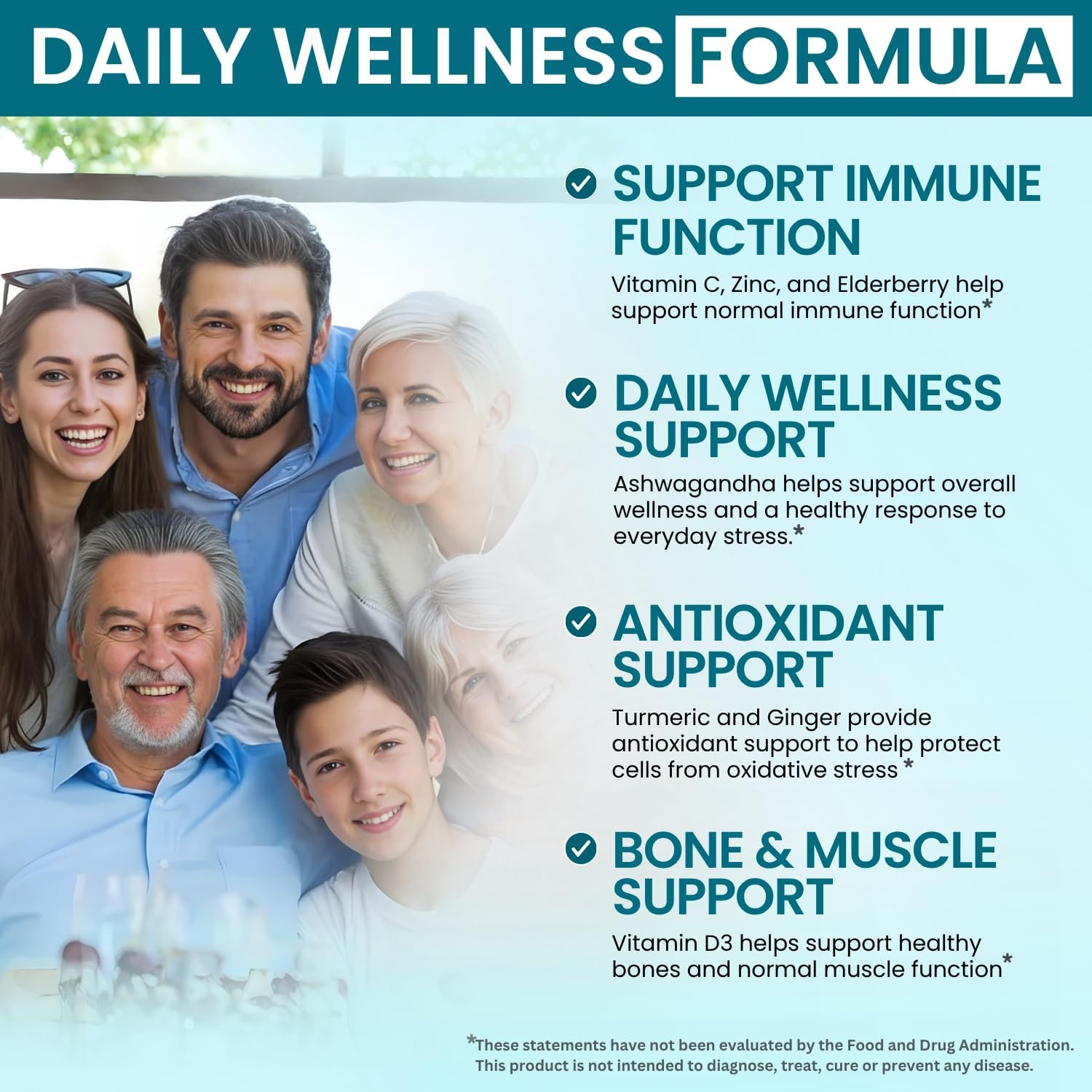 VITBOOST Elderberry Immune Support Supplement 8 in 1 with Vitamin D 5000 IU | Formula with Echinacea, Vitamin C & Zinc, Turmeric, Ginger, Ashwagandha - 60 Capsules - Image 4
