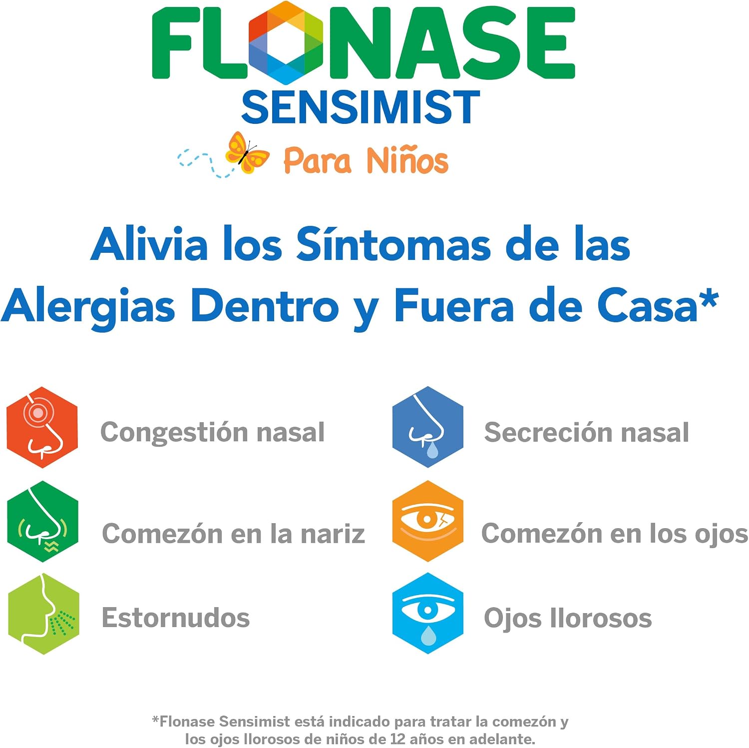 Flonase Children's Sensimist Allergy Relief Spray, 60 Sprays | Fluticasone Propionate Nasal Spray, Multi-Symptom Relief, 24-Hour Non-Drowsy Allergy Relief, Full Prescription Strength - Image 14
