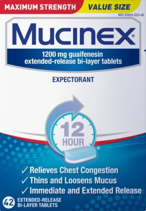 Mucinex 12 Hour Maximum Strength 12...