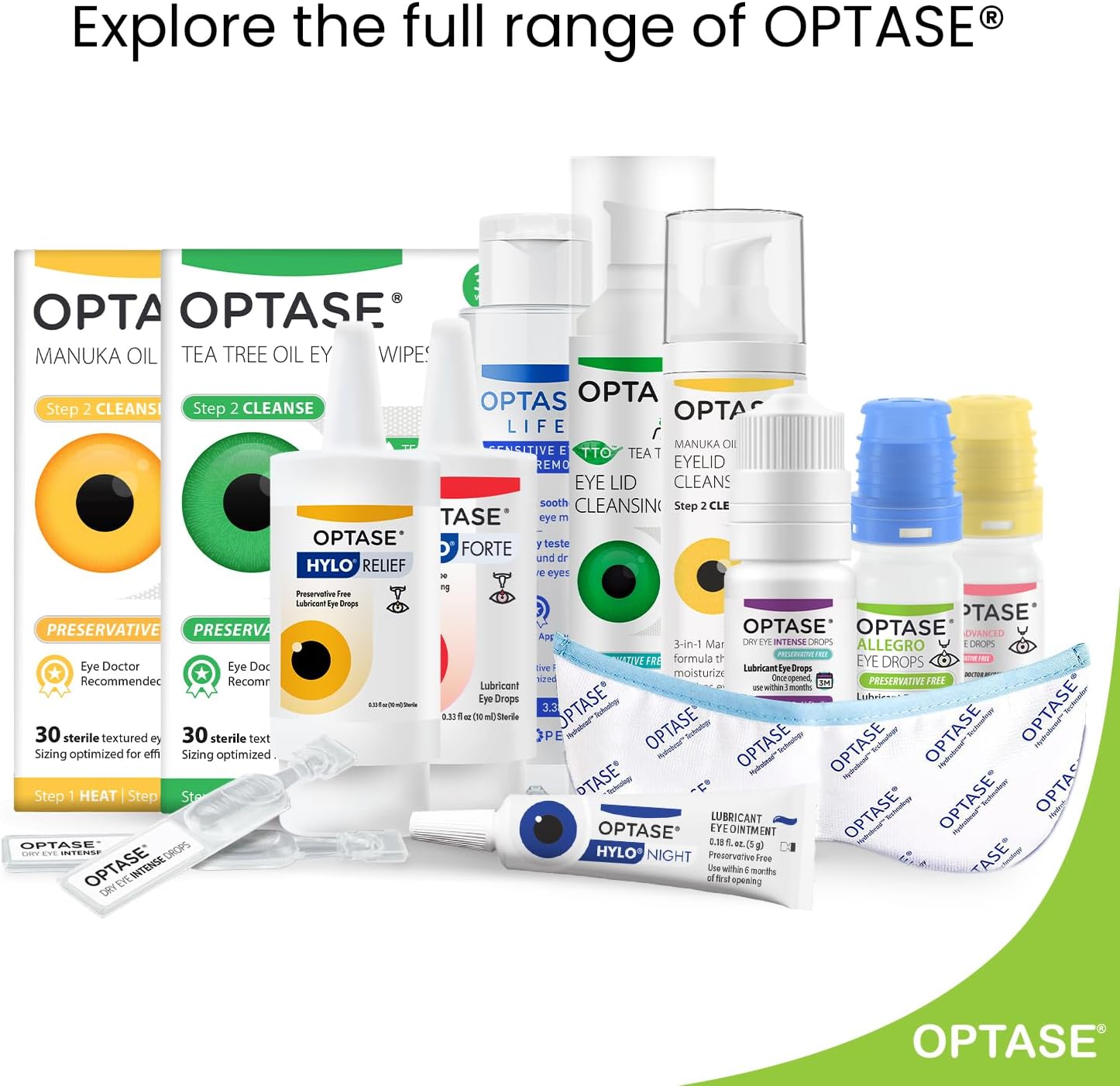 Optase® Allegro Lubricant Eye Drops, 0.33 fl oz | Preservative Free Lubricant Eye Drops - Artificial Tears for Environmental Irritants - Contact Lens Compatible - 300 Doses - Image 8