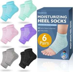 TEAWOO Moisturizing Heel Socks R...