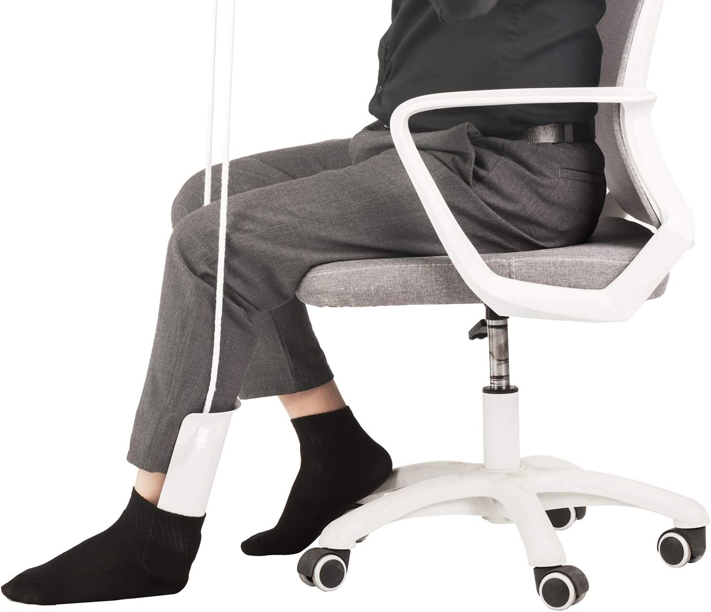 COW&COW Medium 4" Sock Aid with Foam Handles and Length Adjust Cord-Sock Assistant Device Medium - Image 8