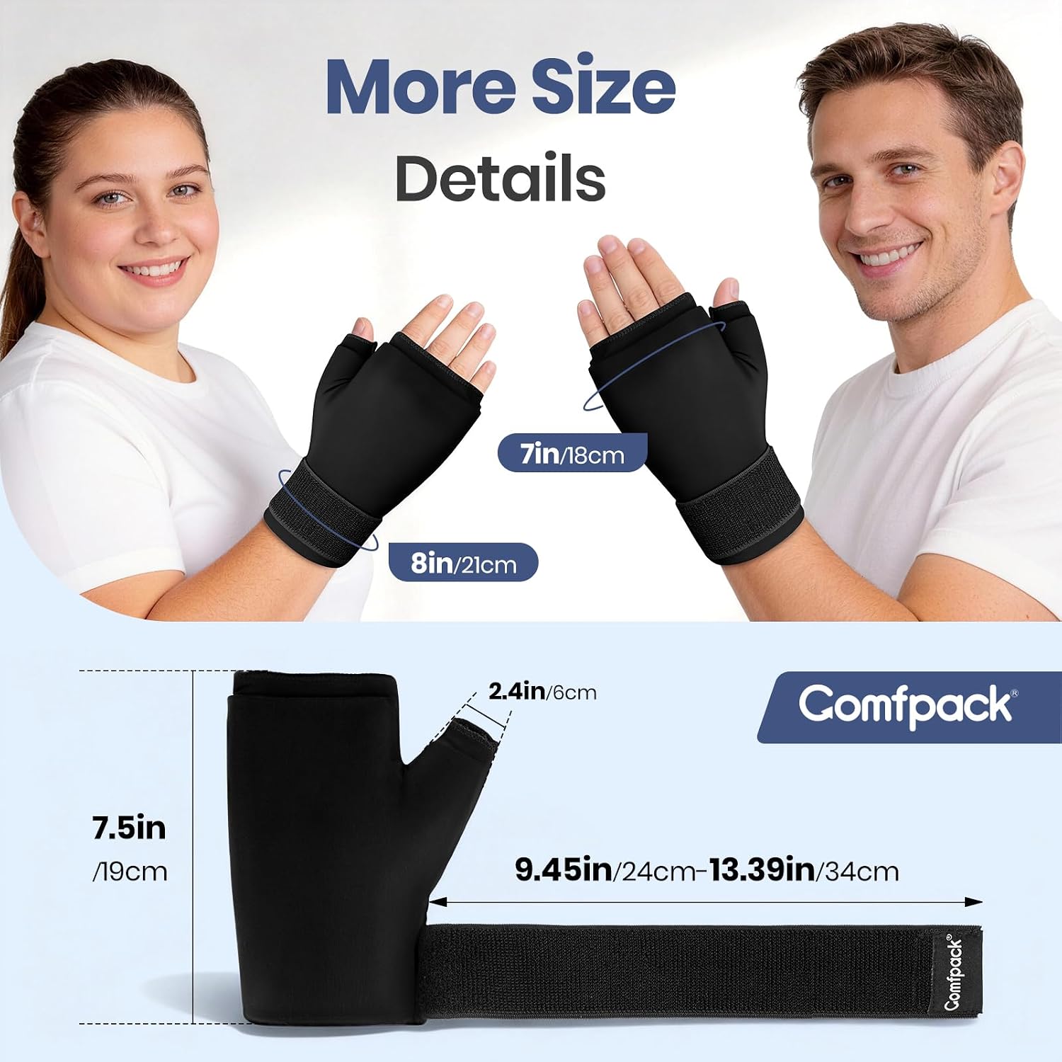Hand Ice Pack Glove, Soft Gel Thumb Wrist Ice Pack for Arthritis | Reusable Hot Cold Therapy Compress, Ice Warp for Tenosynovitis, Swelling, Surgery, Tendonitis, Carpal Tunnel, Trigger Finger - Image 8