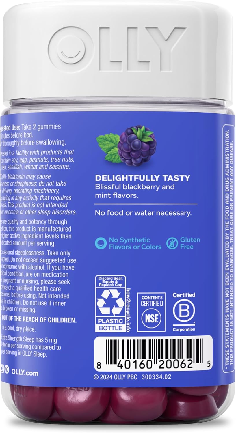 OLLY Extra Strength Sleep, Occasional Sleep Support Supplement - 70 Count - Image 10