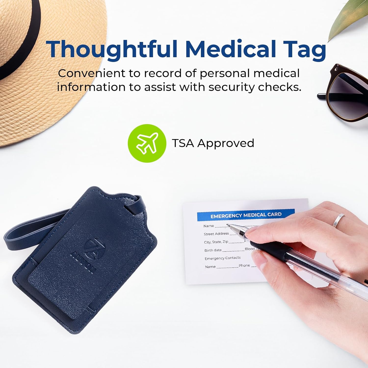AUVON Insulin Cooler Travel Case, 220g TSA Approved Ice Pack, Handle Design | Cold Vacuum Insulin Bottle with Medical ID Tag, Med Anti-Freezing Pouch, Diabetes Travel Case, Portable for Daily & Trips - Image 8