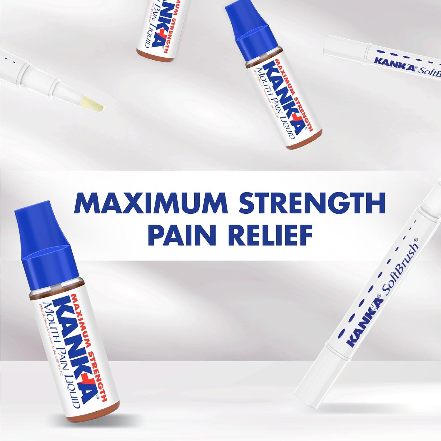 Kank-A Soft Brush Tooth & Mouth Pain Gel, Professional Strength, 0.07 Ounce, Dual Relief Formula for Toothaches, Gum & Other Mouth Pain, Easy to Use Pen Applicator, Fast-Acting Pain Relief - Image 5