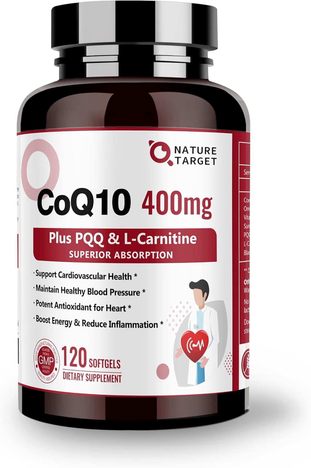 NATURE TARGET CoQ10-400mg with PQQ,...
