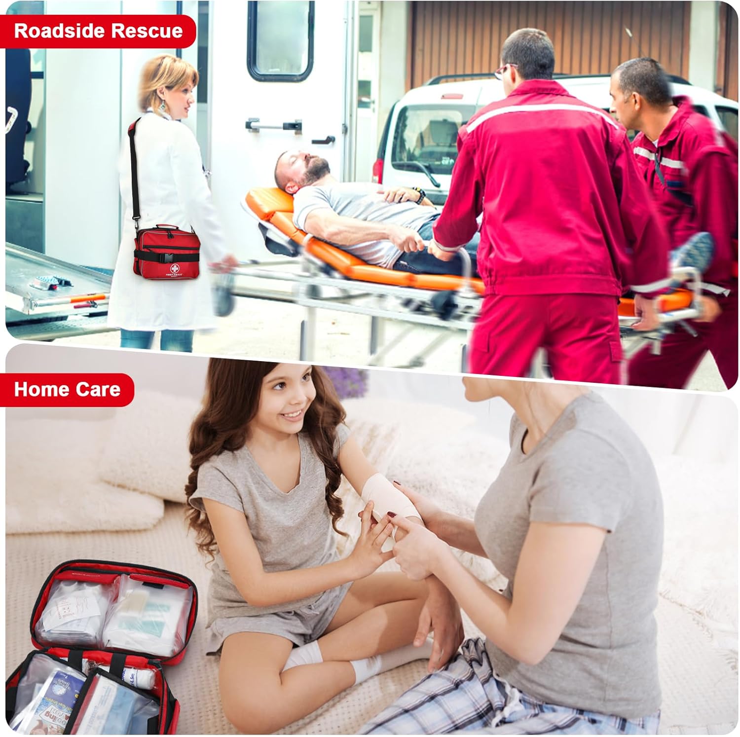 Poygik Premium 420-Piece Large First Aid Kit for Home, Car, Camping | Well-Organized, Portable Emergency Medical Kits for Travel, Truck, Hiking, Sports, Office, Businesses & Outdoor Emergencies - Image 5