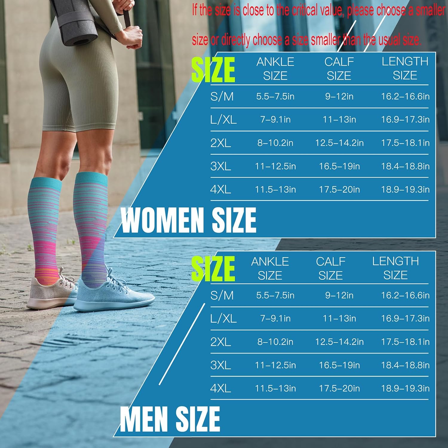 Open Toe Compression Socks for Women & Men | 3pairs,20-30mmHg Toeless Sock Knee High Support Stockings for Circulation Support Nurses Travel - Image 5