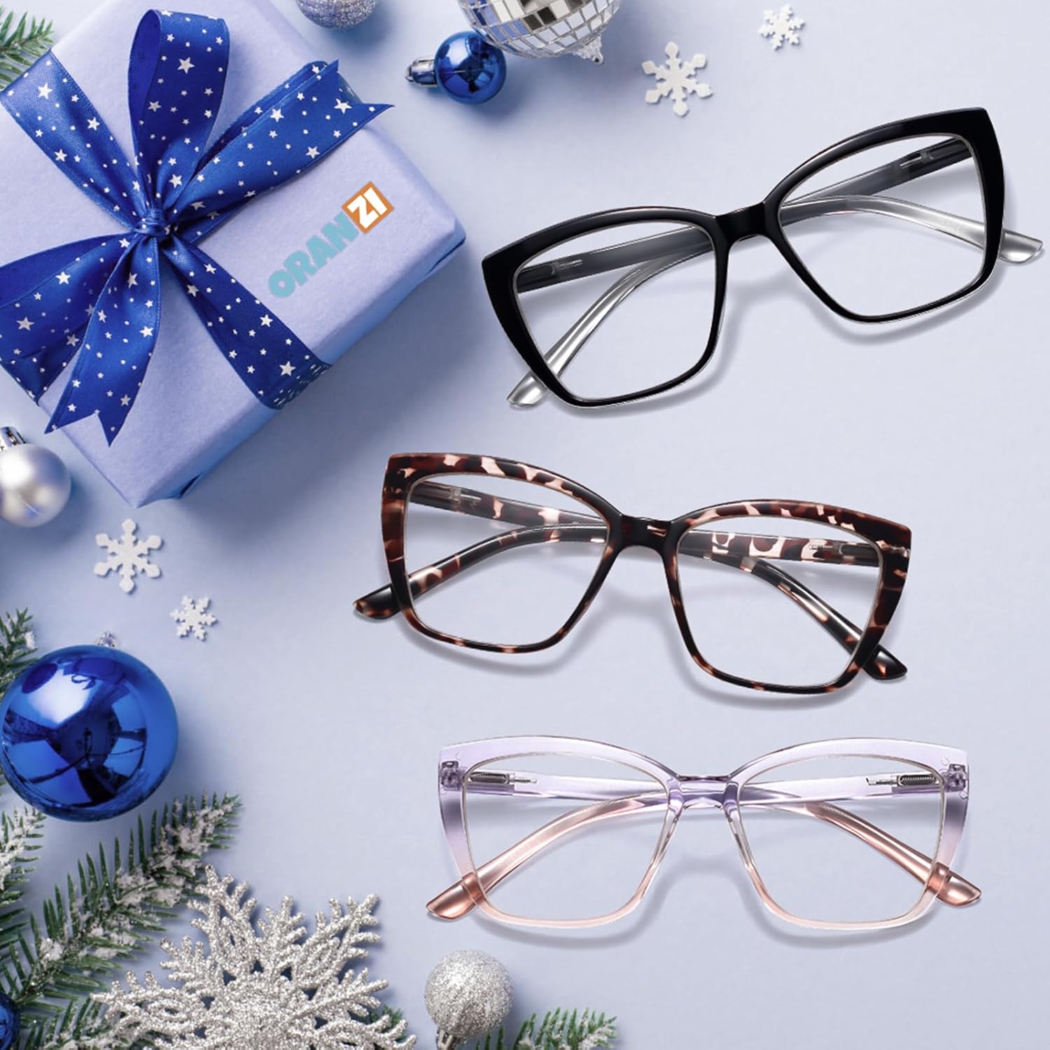 Reading Glasses for Women, 1.50 Fashion Oversized Blue Light Readers | TR90 Lightweight Cat Eye Frames Spring Hinge Eye Glasses with Blue light Protection for All Day Comfort wear & Anti Eyestrain - Image 7