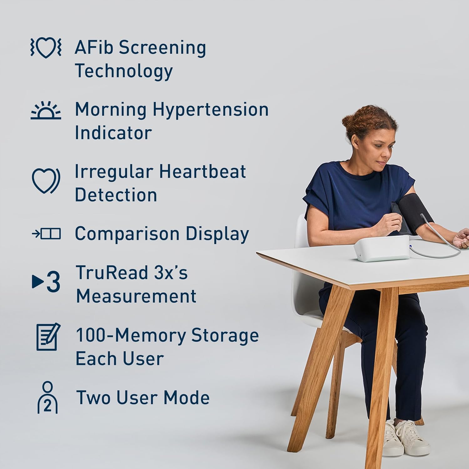 OMRON Platinum Blood Pressure Monitor & Upper Arm Blood Pressure Cuff | For Home Use - #1 Doctor & Pharmacist Recommended Brand - Clinically Validated - AFib Detection - Connect App - Image 2