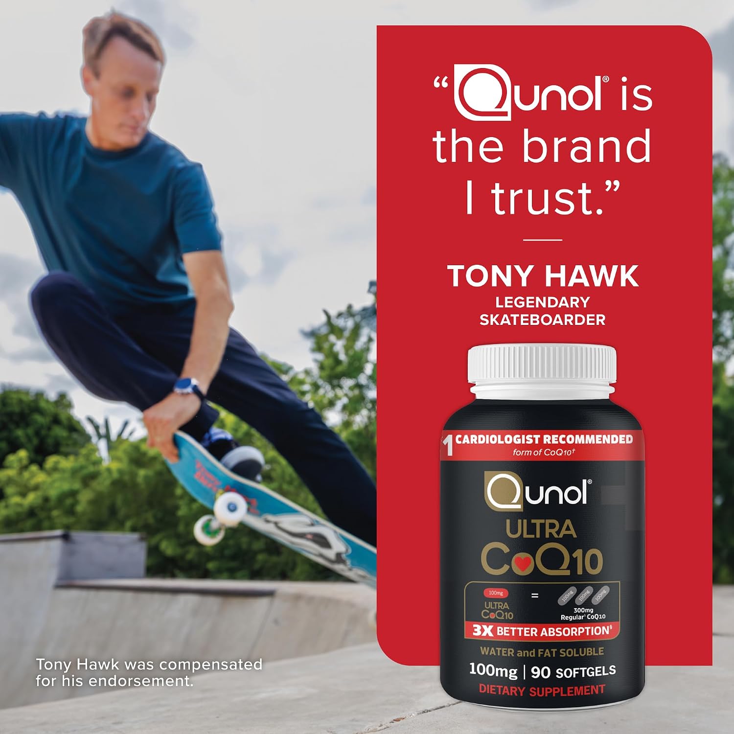 Qunol Ultra CoQ10 100mg, 3X Better Absorption, Antioxidant, 90 Softgels | #1 Cardiologist Recommended Supplement for Heart Health, Coenzyme Q10 Supplement to support Vascular Health & Cellular Energy - Image 7
