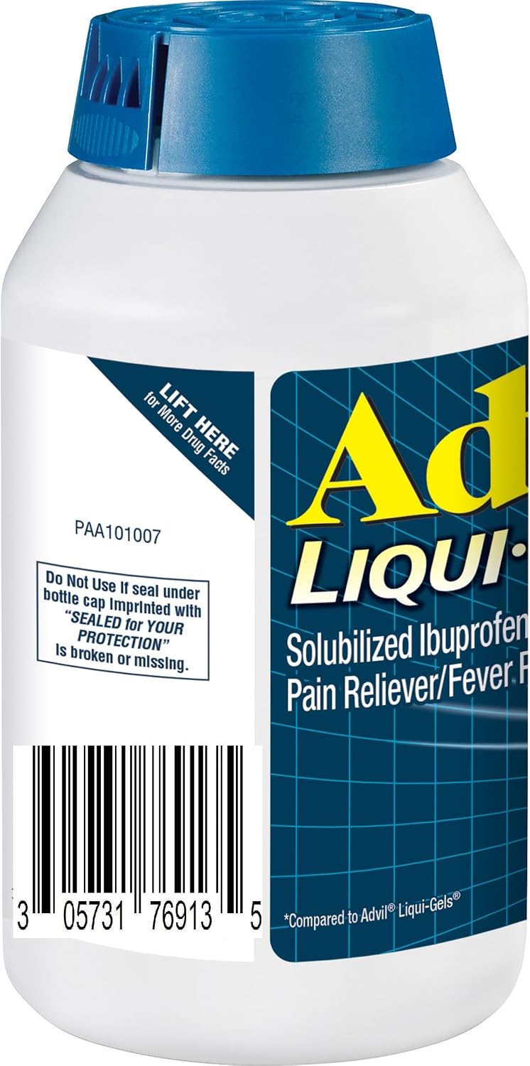 Advil Liqui-Gels minis Pain Reliever and Fever Reducer, Pain Medicine for Adults with Ibuprofen 200mg for Pain Relief - 200 Liquid Filled Capsules | Relieves Headaches, Back Pain and Joint Pain, Reduces Fever, Mini Liqui-Gels, Easy to Swallow Bulk - Image 16