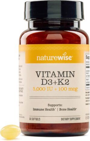 NatureWise Vitamin D3 5000IU + K2 (...