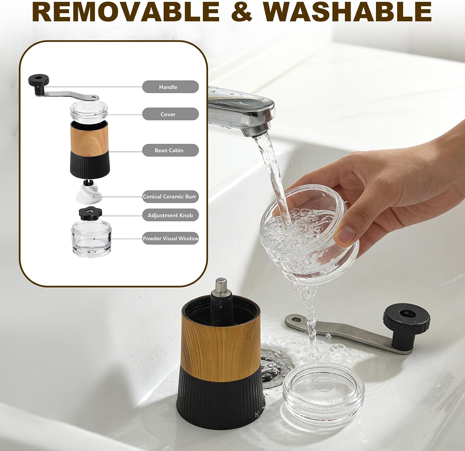 Pill Crusher, Grind Pills to Fine Powder, with Pill Cutter for Small and Large Medication and Vitamin Tablets with Storage Compartment - Image 4