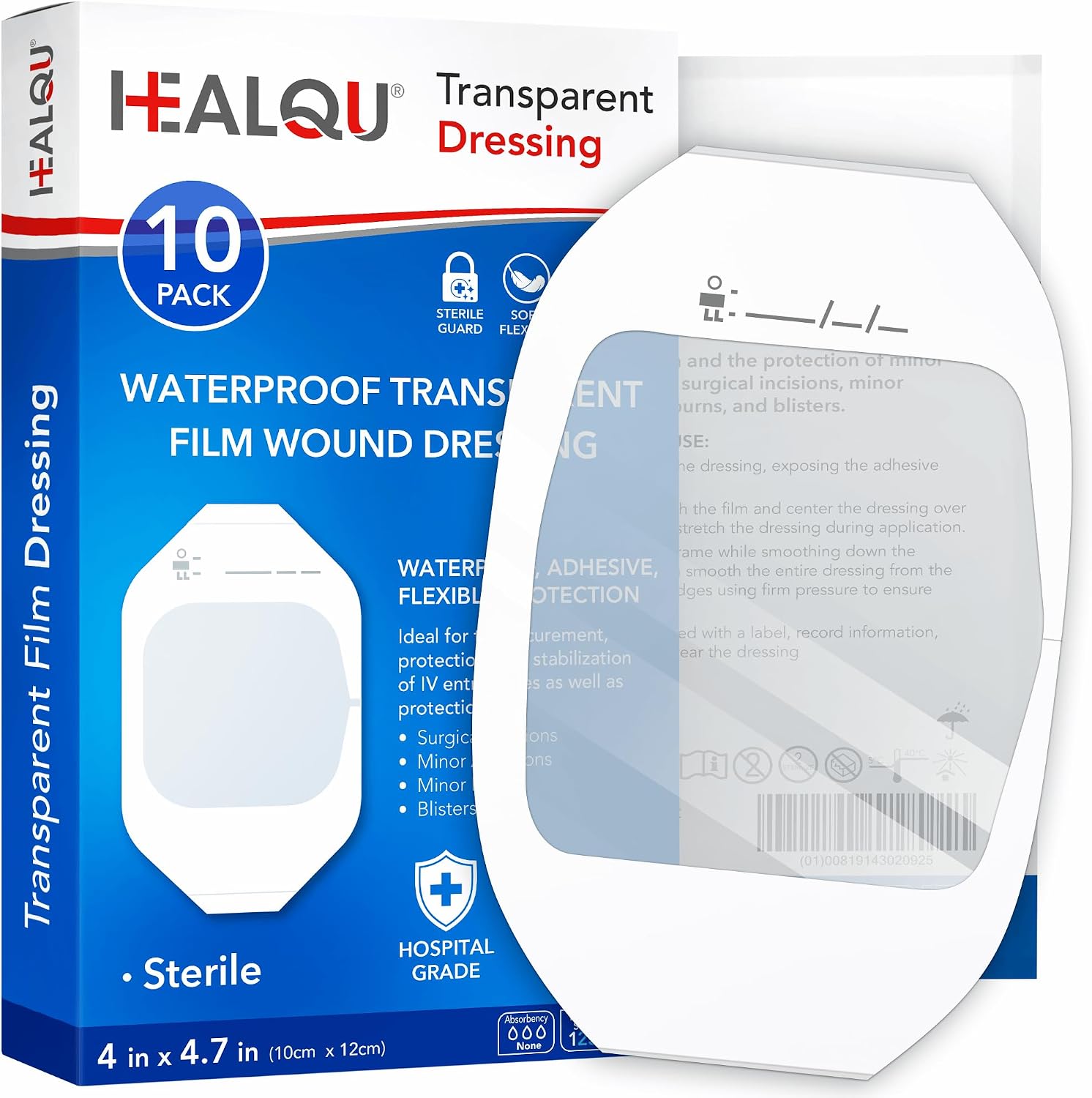 Transparent Film Dressing 4″ ...